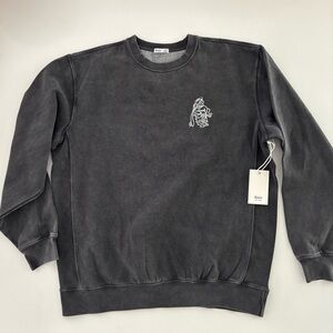 Katin Hot Line Crewneck Sweatshirt Men’s Size Large Graphic Black Sand Wash New